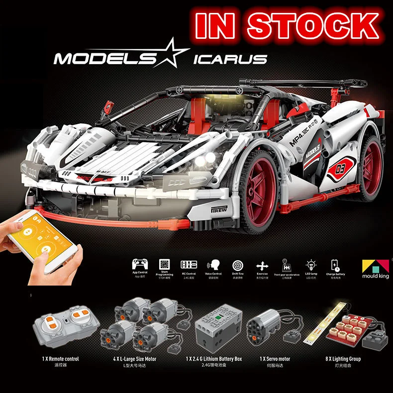 Pаспродажа 13067 MOC 4562 ICARUS Supercar Veneno Roadster совместимые строительные блоки кирпичи развивающие игрушки Подарки 20087