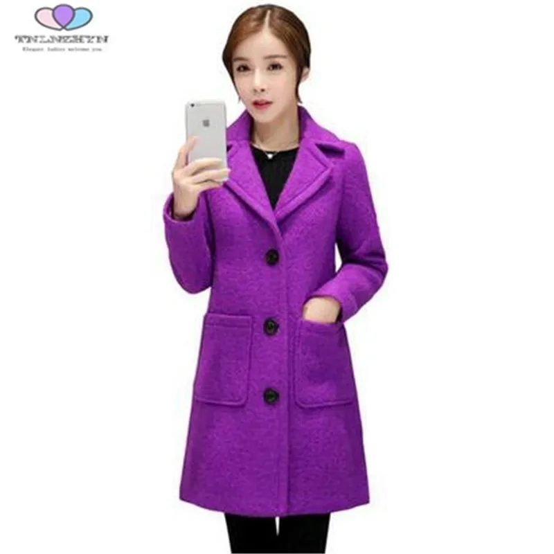 Gray Laine Long Manteau Nouvelles Revers Mode De 2018 Grande Taille purple Chaud Moyen Veste red Tnlnzhyne38 Femmes pink D'hiver Survêtement aIfSq