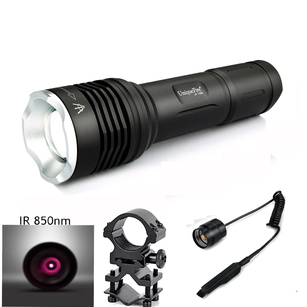 

Flashlight UniqueFire 1506 IR 850nm Infrared Flashlight ,1 Lantern,1 Pressure Switch,1 Scope Mount, 3 Modes