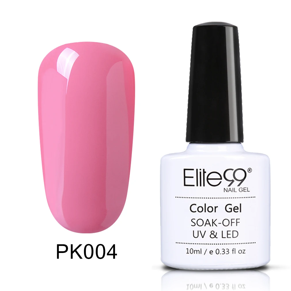 Elite99 уф-гель лак для ногтей 10 мл долгое уф-гель красочные Polishes наир искусство выбрать 1 розовая серия в 12 цветах - Цвет: PK004-10ML