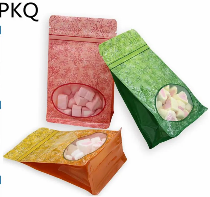 Buy Pink/Green/Yellow Plastic packaging bag zip lock stand up plastic bags