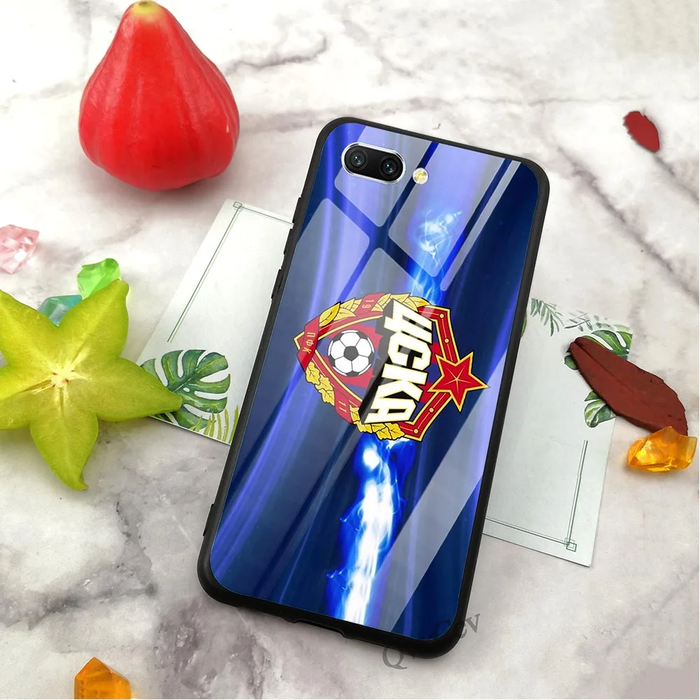Ударопрочный PFC ЦСКА, стеклянный чехол для телефона huawei Honor 9 Lite, чехол 10 7A Y6 Y9 P10 P20 P Smart mate 20 Pro, чехол s Skin