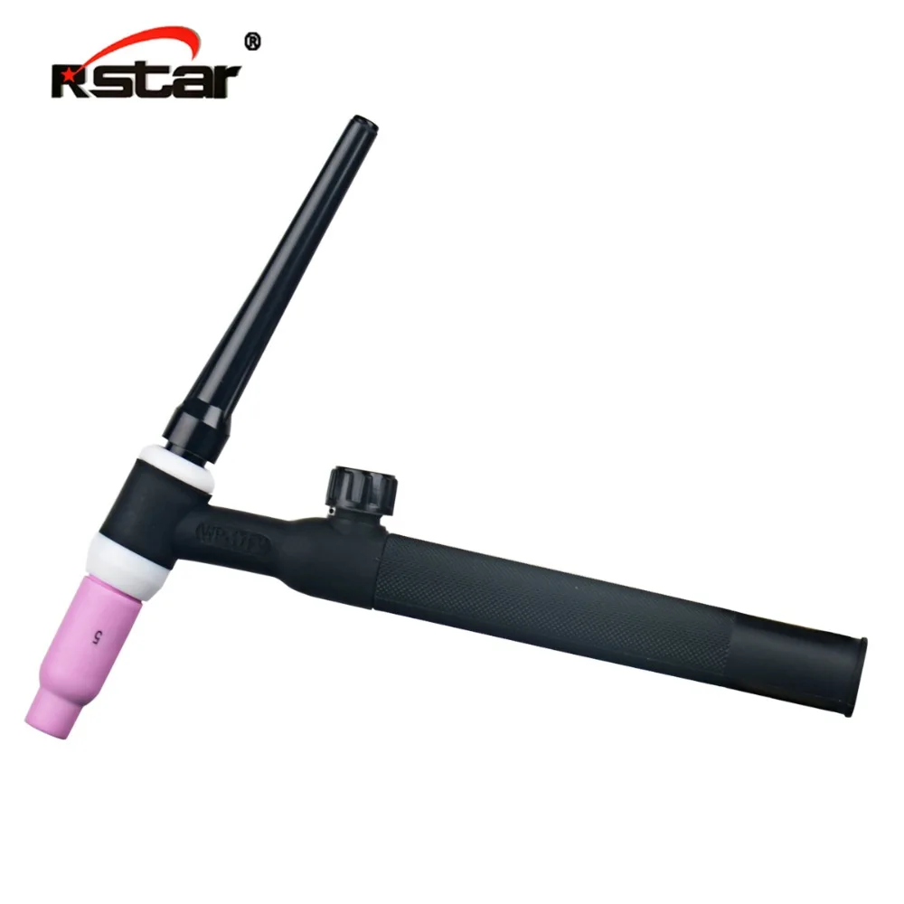 WP-17FV SR-17FV TIG Welding Torch Head Body Flexible with Valve Head Body Gas Cooled Welding 150A DC / 120A AC 4m qq150 qq 150 tig welding torch gas and power separate air cooled 150a with dkj10 25 connector