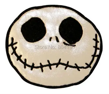 

Nightmare Before Christmas Jacks Head TV Movie Show Series Cartoon PVC applique iron on patch children's day gift