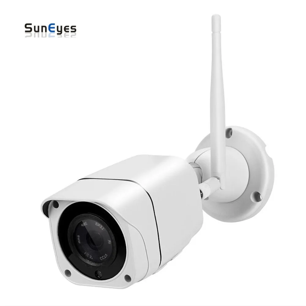 

SunEyes SP-V1813W 1080P Full HD Wireless IP Camera Outdoor Wifi P2P and IR Night Vision Built-in Two Way Audio Micro SD Slot
