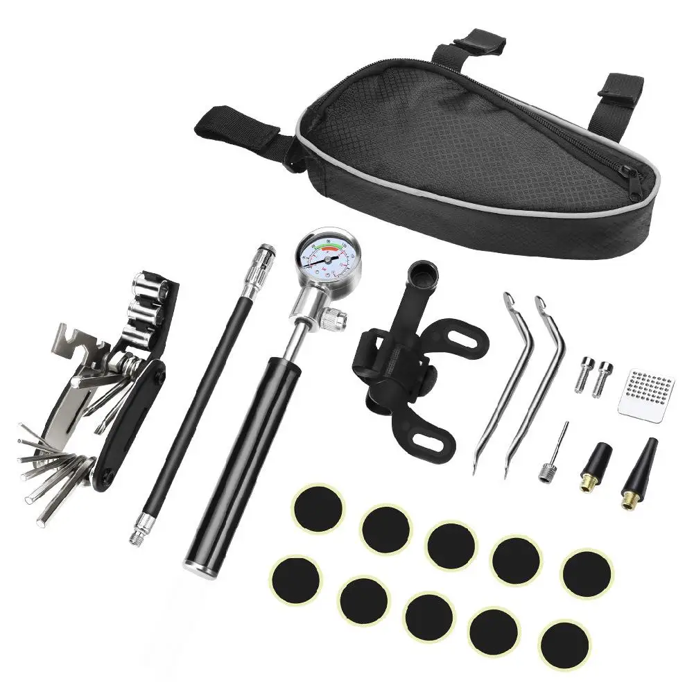 

Bicycle Repairing Kit Repairing Wrench Folding Cylinder Set Bicycle Repairing Tool Set