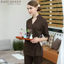 Массаж униформа для сотрудниц спа-салонов косметичка массаж, форменная одежда салон красоты скрабы медицинская одежда для женщин Одежда для медсестер платья DD1064