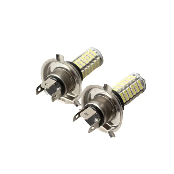 Новое Прибытие 2 шт./лот H4 LED 3528 102 SMD Белый Шарика Фары Противотуманные фары