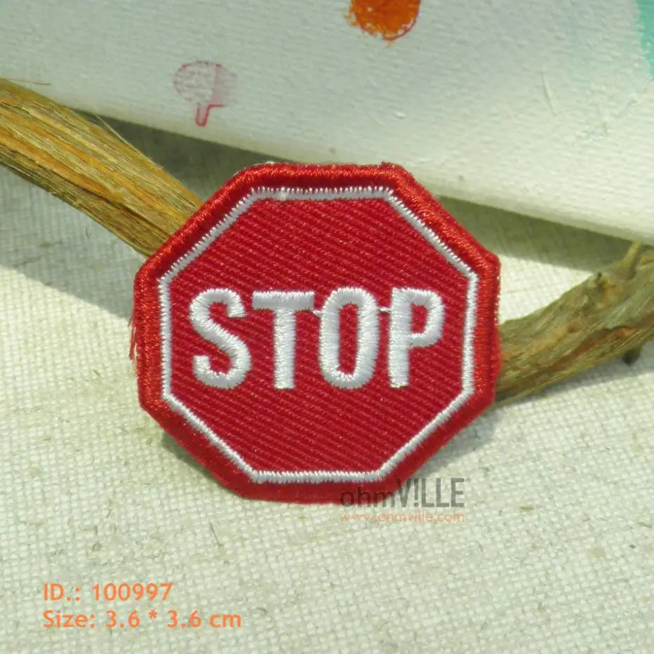 

2016 New Fallout 100997 Stop Iron-on Patches "easy To Apply, Just Iron-on" Guaranteed 100% Quality Appliques + Free Shipping