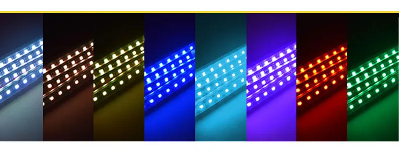 4 шт 12 в салона RGB атмосферу Светодиодные ленты светильник 5050SMD автомобильный светильник дистанционного Управление декоративная Гибкая Светодиодные ленты лампы