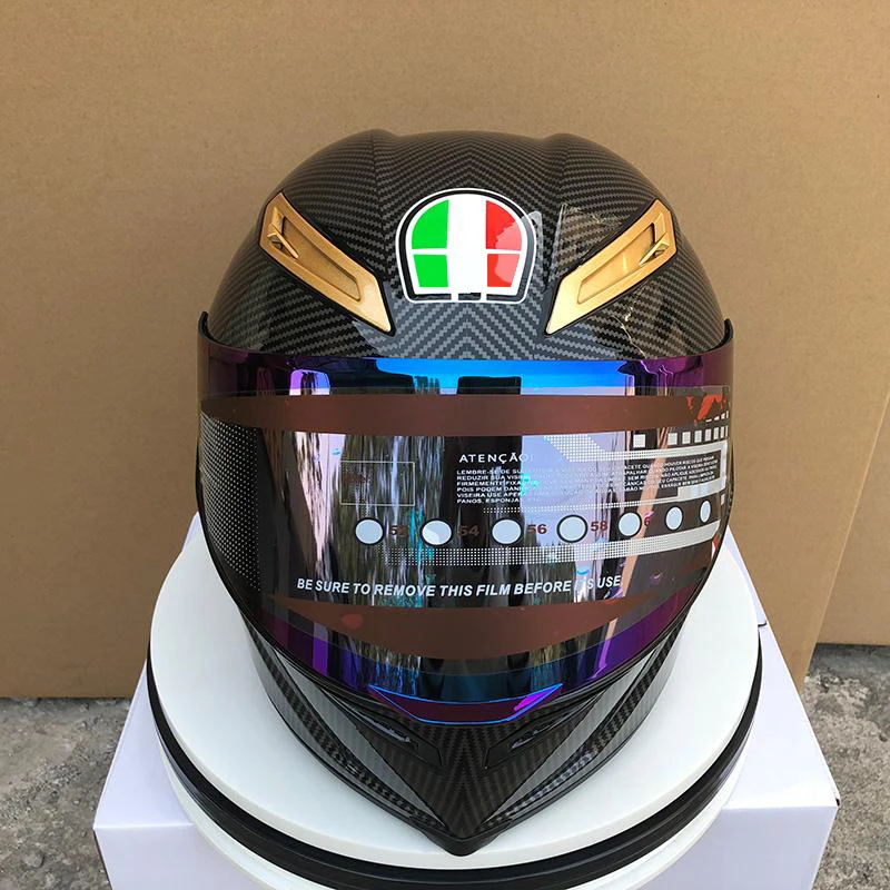 

Full Face Pista GP-R 70's anniversary Gloss Carbon Motorcycle Helmet Riding Car motocross racing motorbike helmet ((Replica)