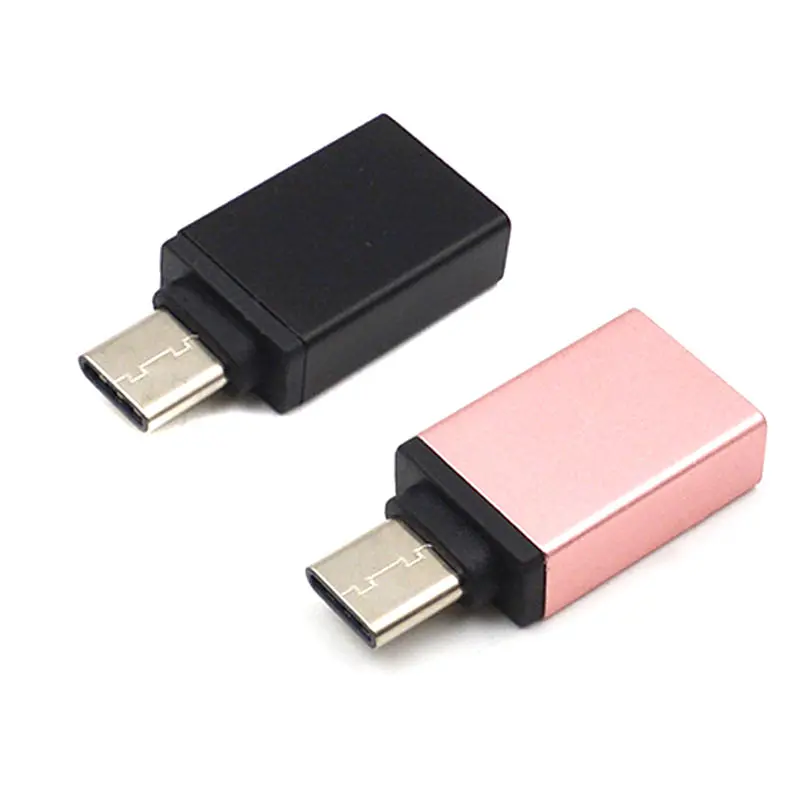 Мини USB 3 1 Type C кабель адаптер к 0 алюминиевого сплава OTG конвертер для всех тип c