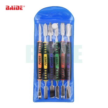 Online 6pcs/Set Dual Ends Metal Spudger Set For IPhone IPad Tablet Mobile Phone Prying Opening Repair Tool Kit Hand Tool Set 20set/lot