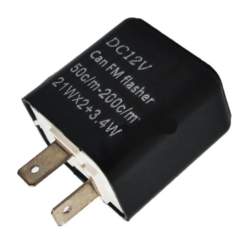 

12V 2 Pin Auto Car Blinker Adjustable LED Flasher Relay Turn Signal Indicator