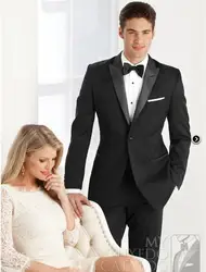Западный серый нотч четыре кнопки жених смокинг жениха свадьба / бизнес / официальный пром костюмы ( куртка + брюки + перевязка )