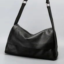 Первый слой коровья кожа большой емкости сумка женская натуральная кожаная сумка на ремне воловья сумка большая сумка
