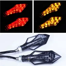 2pcs LED Motorcycle Tail LightsTurn Signal Brake Lights Bendable Flashing font b Motorbike b font Indicator