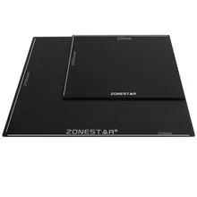 ZONESTAR SuperBase с покрытием из закаленного стекла, легко снимается, 3D-принтер, платформа с подогревом, сборка поверхности, пластина, совместимая с MK2 MK3