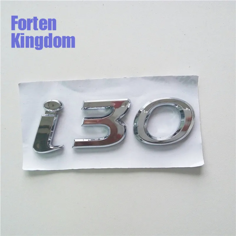 

Forten Kingdom Word i30 Rear Trunk Emblem Custom ABS Plastic Chrome Sticker Auto Tail Nameplate Badge For Car Styling Label