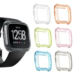Masiken ТПУ прозрачный Защитный чехол Крышка Для Fitbit Versa часы легкий протектор Чехол рукав для fitbit Versa В виде ракушки