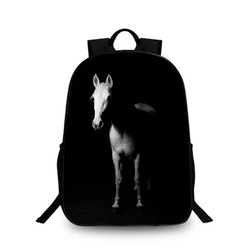 

BAOBEIKU 3D Backpacks Fashion Women Men Backpacks ship&horse Travel bags For Children Kids School Shoulder Bags Drop Shipping