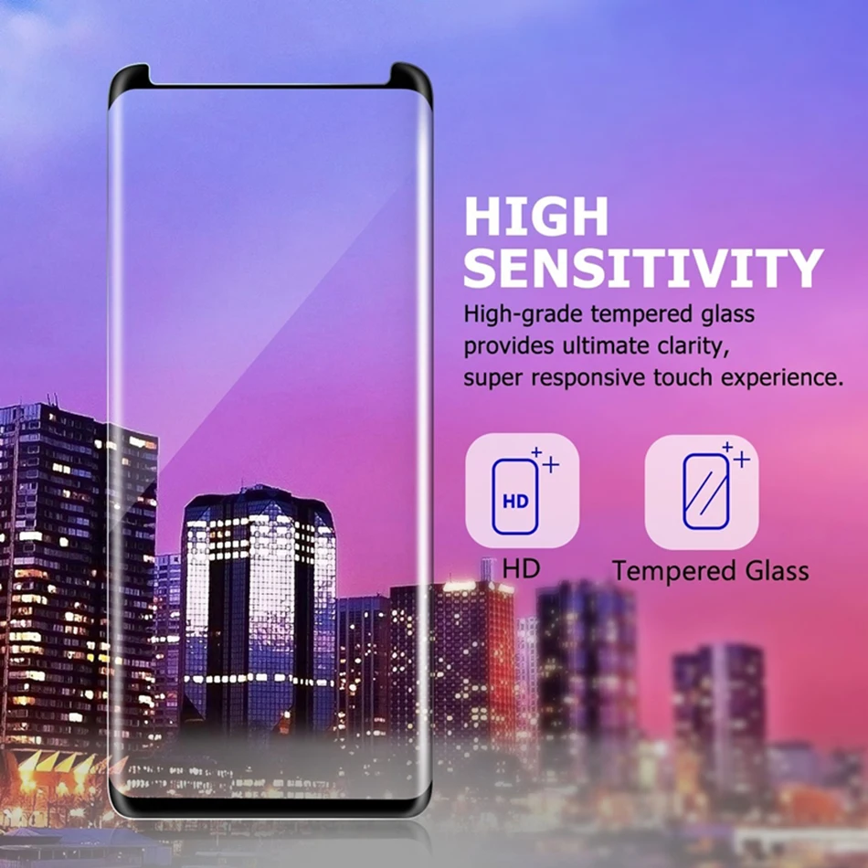 3D изогнутое закаленное стекло для samsung Galaxy S8 S9 полное покрытие 9H защитная пленка протектор экрана для samsung Galaxy S8 S9 Plus