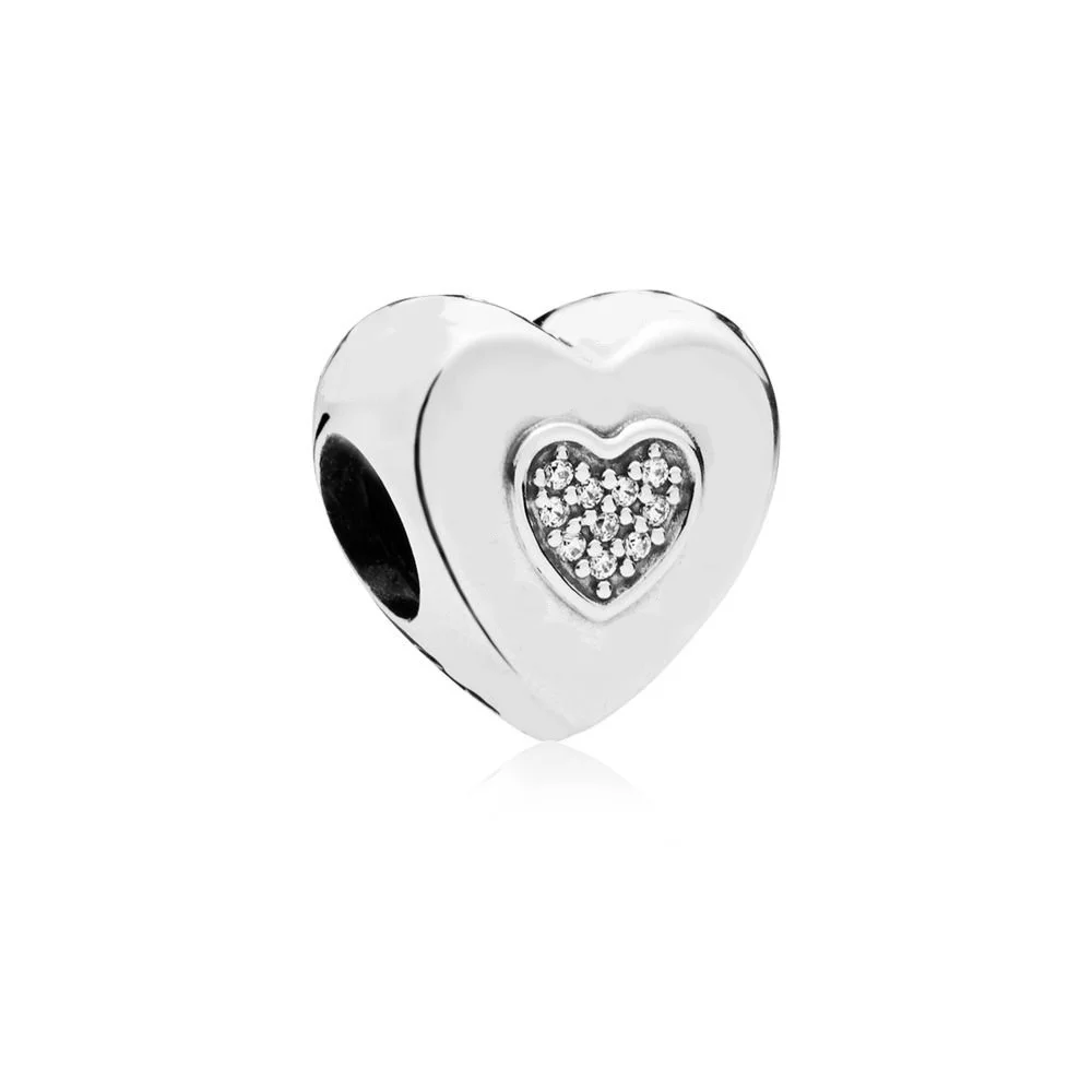 Посеребренные бусины в форме сердца, короля, звезды, любви, короны, хрустальные бусины для DIY Pandora, очаровательные браслеты и браслеты - Окраска металла: GTDY407