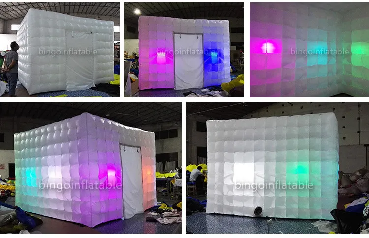 Чудо Cube Типи Надувные светодиодное освещение Photo Booth палатка индивидуальные взорвать шатер для игрушки палатки