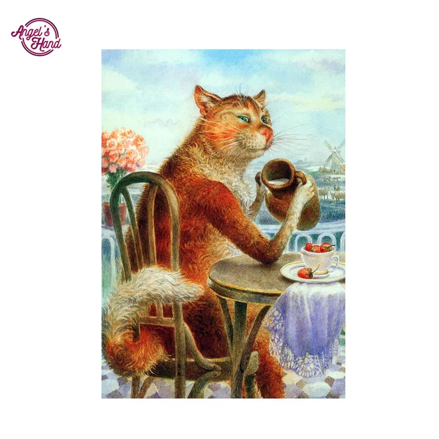 

ANGEL'S HAND diy diamond painting 5d canvas painting 3d diy Diamond Embroidery cat