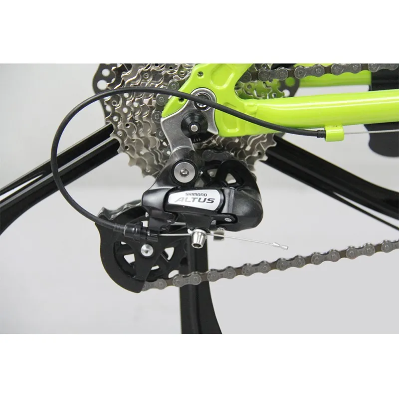 Sale Cyrusher RD100 Folding Mountain Bike Full Suspension frame road Bicycle 24 Speeds 26X17 Inch Double Disc Brakes MTB bike 15