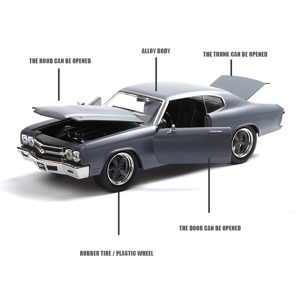 1:24 Chevrolet Chevelle ss машина Diecasts игрушечный транспорт горячее колесо модель