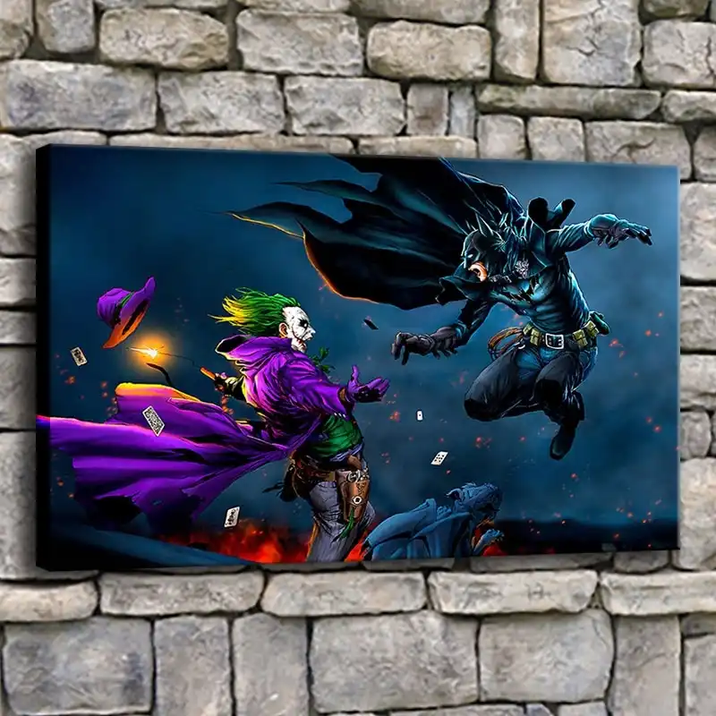 Personajes De Pelicula Pintura Moderna Dormitorio Pared Decorativo