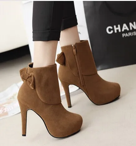 casual high heel boots