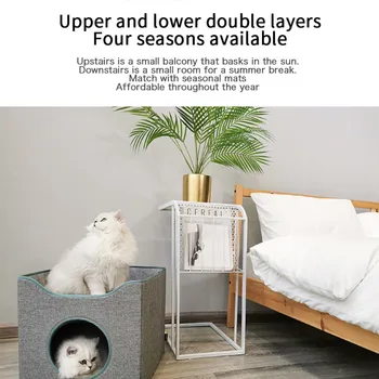 

Pet Cat Beds Mats Concise Breathable Cat House Collapsible Enclosed Cat House For Small dogs cats Mats Home Product