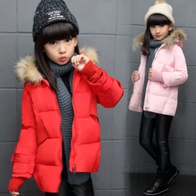 children clothing girl winter jacket cotton padded kids outerwear coat hooded warm down jackets girls down