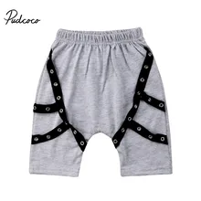 Детская одежда; хлопковые короткие летние пляжные штаны-шаровары для мальчиков и девочек; однотонные шорты с принтом для малышей; Повседневный стиль