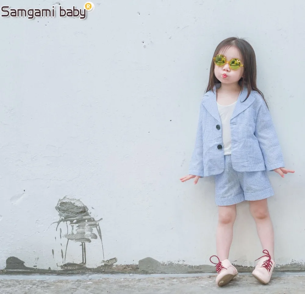 Samgami طفل جميل الفتيات والفتيان الملابس مجموعة طويلة الأكمام معطف + السراويل 2 قطع الملابس جنتلمان للجنسين تناسب 2018 الأزياء وزرة Samgami طفل جميل الفتيات والفتيان الملابس مجموعة طويلة الأكمام معطف + السراويل 2 قطع الملابس جنتلمان للجنسين تناسب 2018 الأزياء وزرة