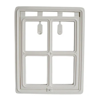 

35*45cm Mosquito Screen Door Pet Dog Cat Security Auto Lock Flap Window Plastic Tunnel Automatically Close For Dog And Cat