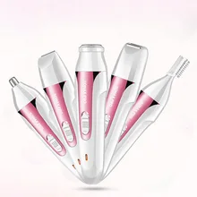 5 в 1, электрический триммер для бритья бровей, волос в носу, водонепроницаемая перезаряжаемая USB Бритва для лица для мужчин и женщин, машинка для удаления волос, бритва