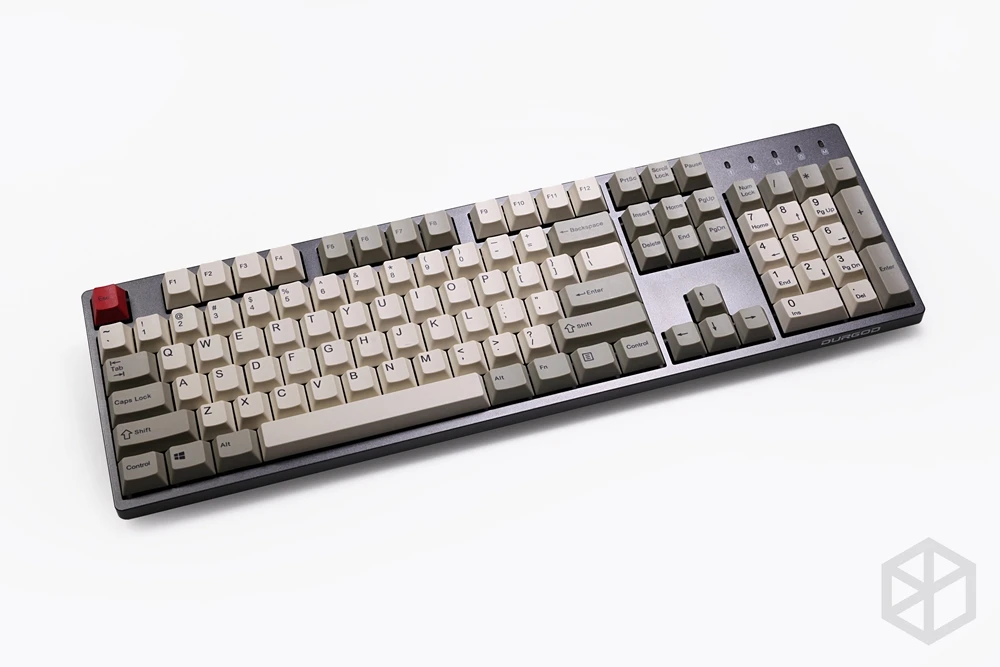 Pbt краситель подбитые брелки Вишневый профиль Ретро бежевый серый для ansi 104