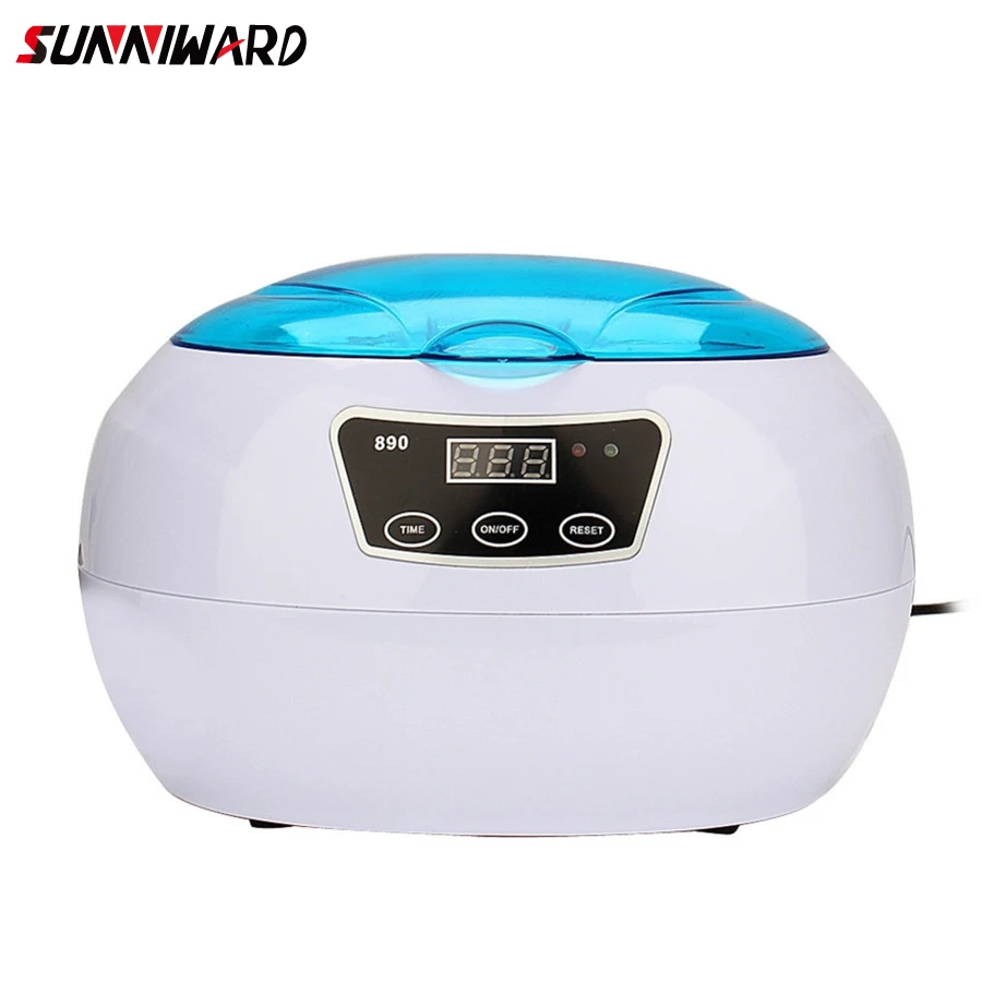 600ml Digital Ultrasonic Cleaner Bath Timer Jewelry Brush Glasses Manicure Stone Cutters Razor Sonic Local Fast Ship