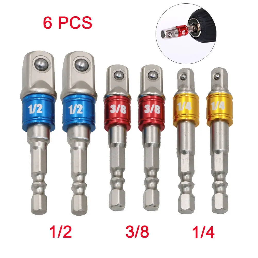 Hakkin Drill Socket Adapter Set Tools Drill Bits Socket Wrench