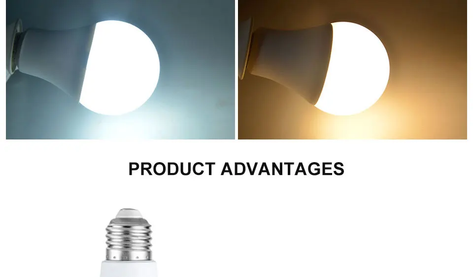 LED Bulb E27 110V 220V High Brightness Conventional LED light 5W 7W 9W 12W 15W 18W bedroom lamp Livingroom Lamps Nature White (3)