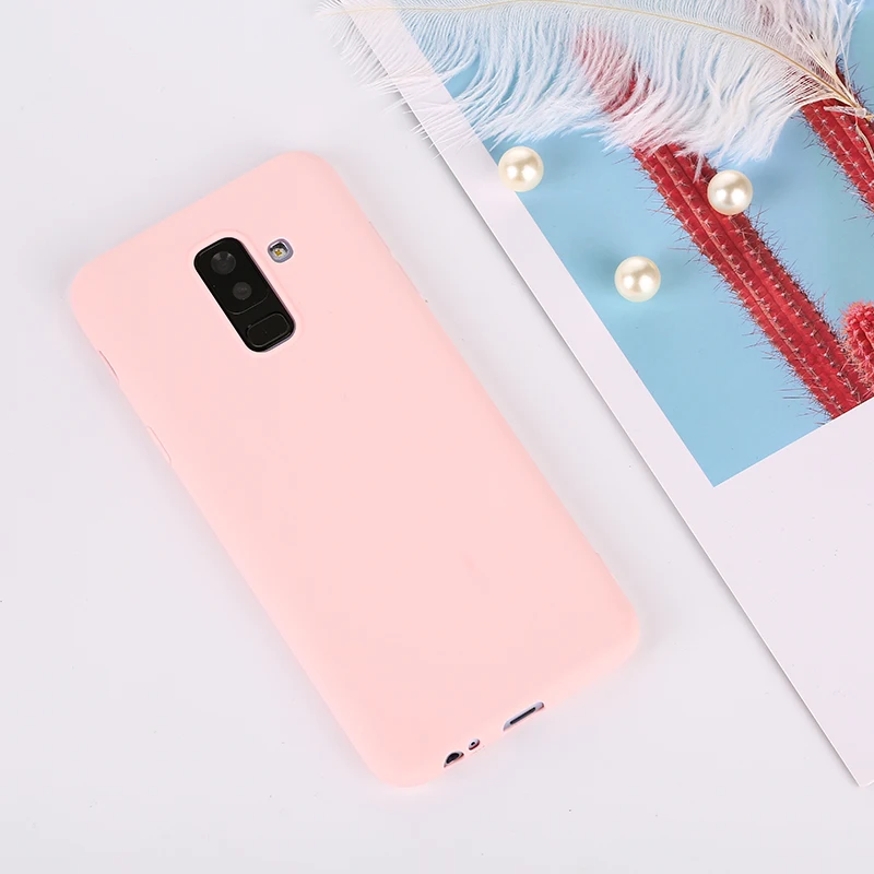 Чехлы для Samsung Galaxy A7 J4 J6 плюс J8 A6 A8 S9 S8 Plus Note 9 8 A3 A5 A7 J3 J5 J7 S7 мягкая Macaron Цвет крышка