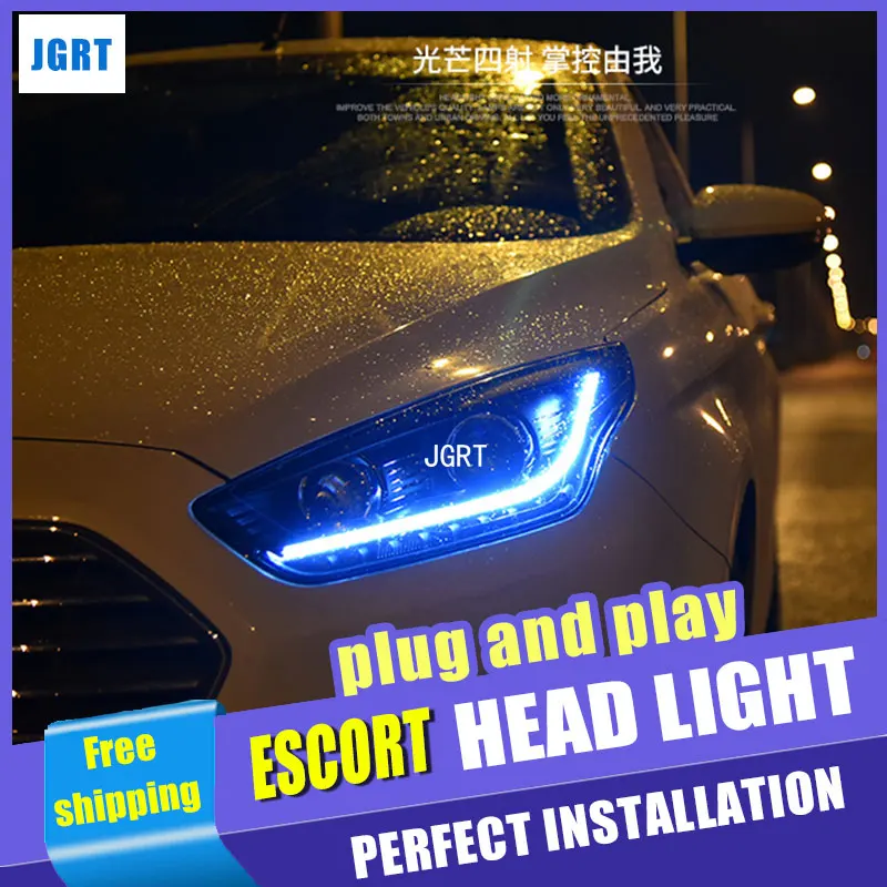 Car Styling For Ford ESCORT headlight assembly For ESCORT LED head lamp