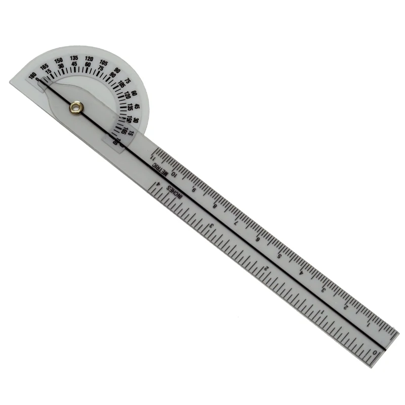 

1 pcs 17CM Medical Goniometer plastic protractor 180 deg. angle ruler finger ruler