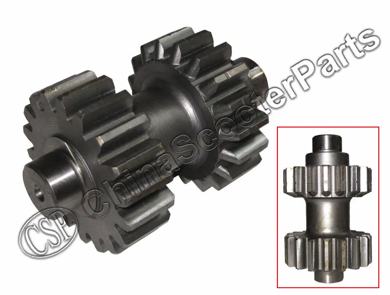 

18 19 teeth Double Gear For Kazuma Dingo Falcon Redcat Cougar Gator 250cc ATV Reverse gear box
