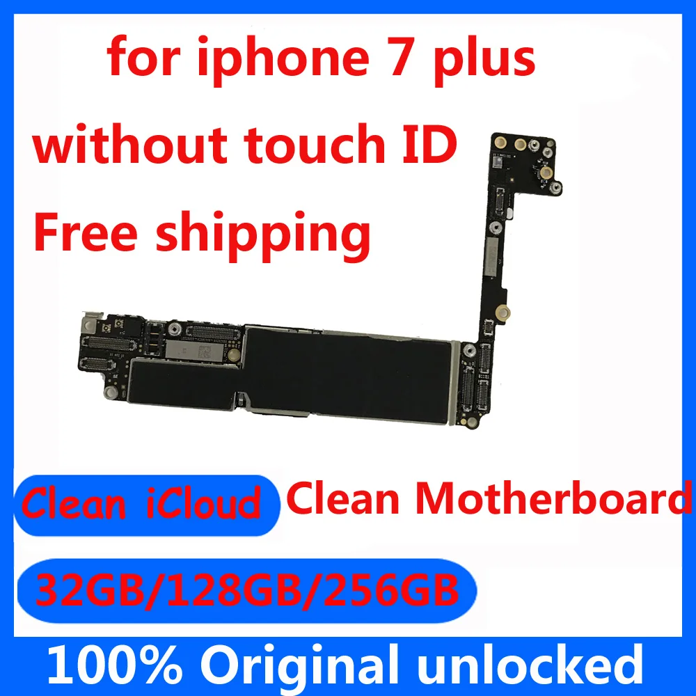 Оригинальная материнская плата для Apple iPhone 7Plus 7 p 7Plus без сенсорного ID 32GB 128GB 256GB Заводская разблокированная материнская плата+ Система IOS