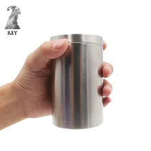 Тонкая сигарета сигареты, из нержавеющей стали запечатанной коробке Водонепроницаемый мужского и женского пола Портативный Цилиндрическая Коробка для сигар