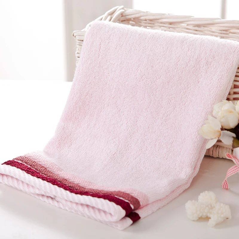 

Embroidery Bath Towel 34cm*72cm Soft Cotton Flower Face Towel Bamboo Fiber Quick Dry Hair Hand Towels Quality First J-05